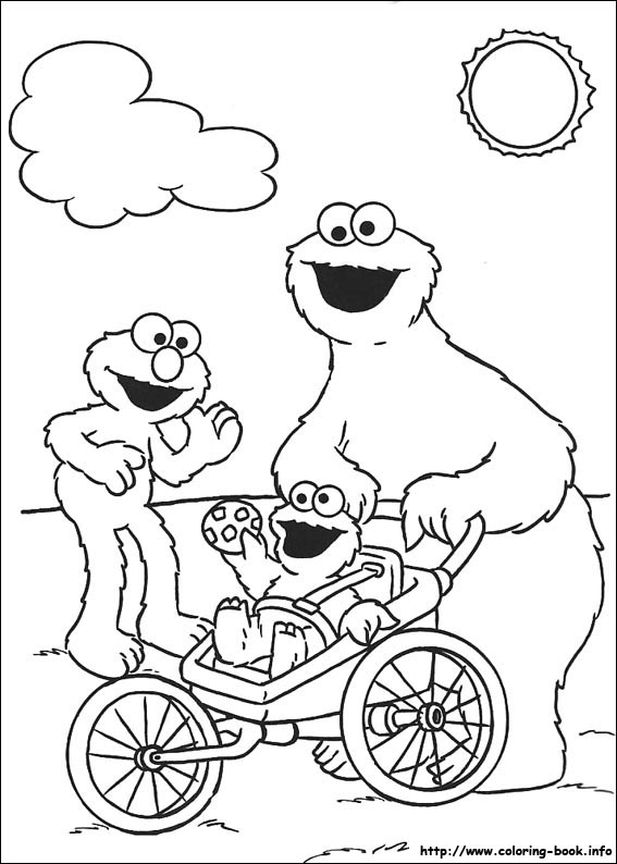 Sesame Street coloring picture